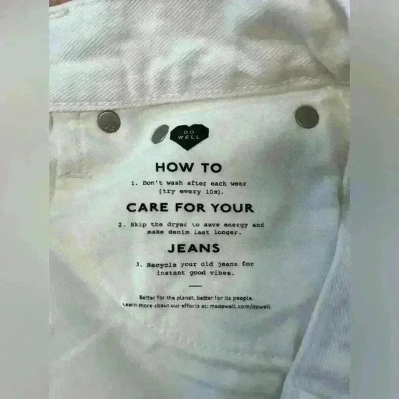 Madewell  the mom Jean short , sz 23 - Picture 8 of 8